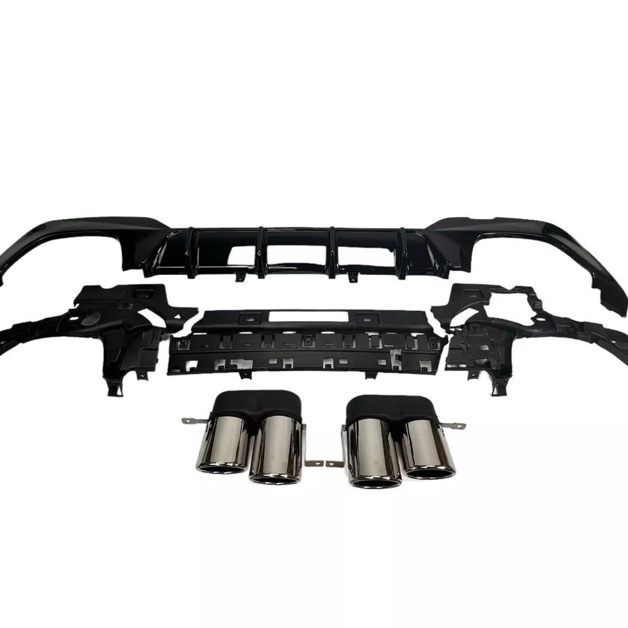 DIFFUSORE + MARMITTE (CROMO) per BMW SERIE 3 G20 / G20 2019-2022 con M