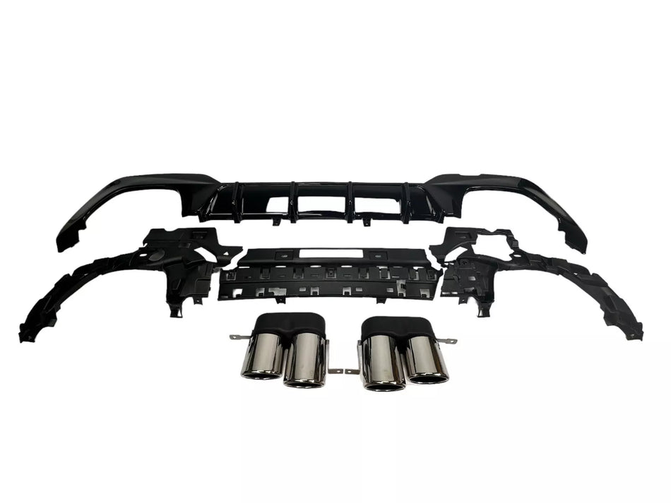 DIFFUSORE + MARMITTE (CROMO) per BMW SERIE 3 G20 / G20 2019-2022 con M