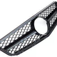 Griglia Sport Griglia Radiatore per Mercedes W204 C204 Coupe Nero Lucido