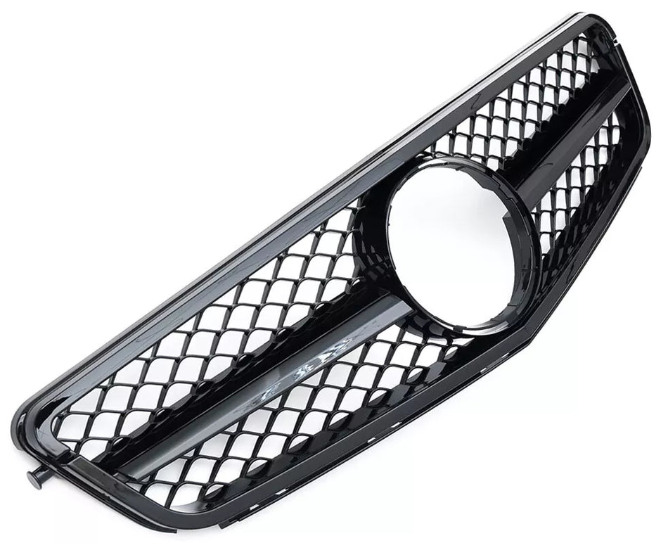 Griglia Sport Griglia Radiatore per Mercedes W204 C204 Coupe Nero Lucido