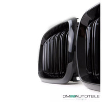 per BMW X5 F15/X6 F16 anno 13-17 doppia barra griglia Nero Lucido
