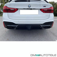 Evo diffusore posteriore Nero Lucido + luce LED Race per BMW G30 G31 M non CS M5