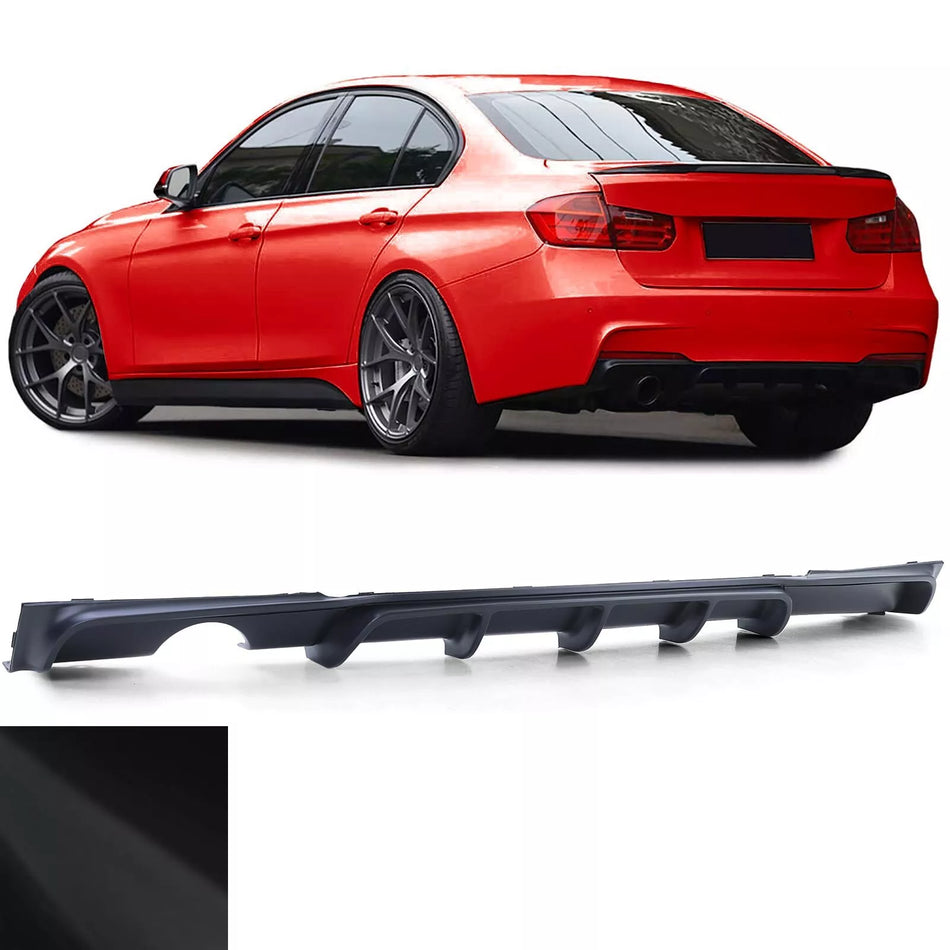 Diffusore posteriore Performance nero opaco per BMW Serie 3 F30 F31 316 318 320