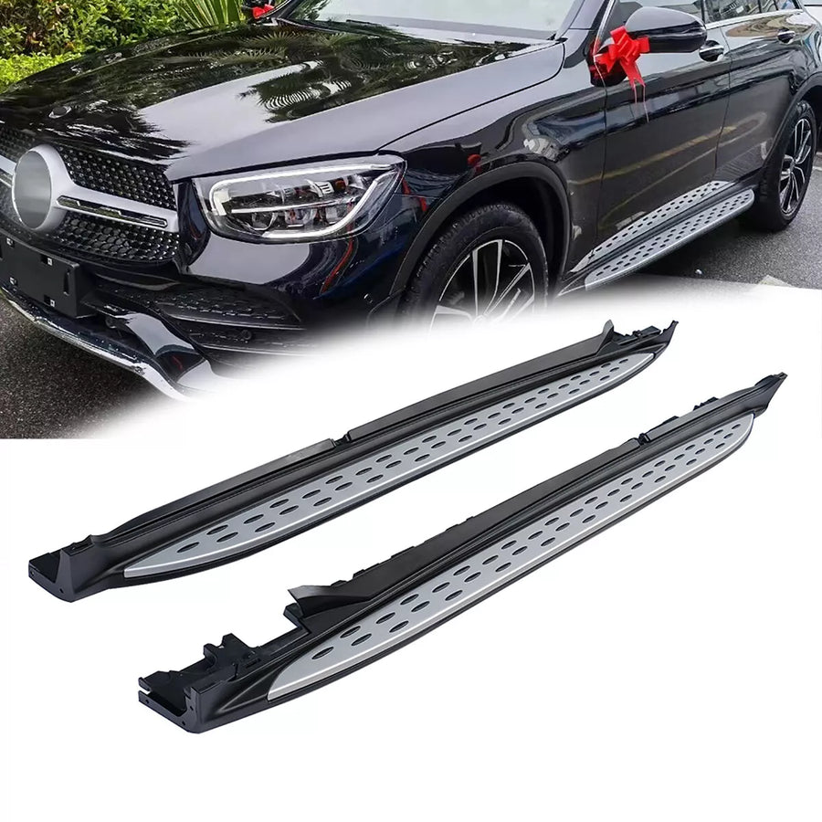 Pedane Laterali per Mercedes GLC / Coupè Classe X253 C253 Alluminio 2015-2022