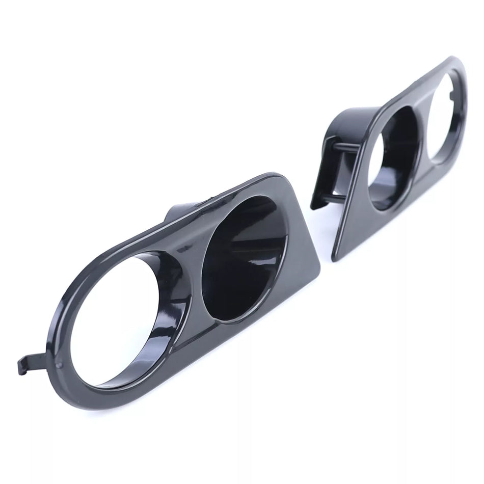 Parafanghi fendinebbia paraurti nero lucido, per BMW Serie 3 E46