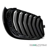 Set Griglia doppia barra griglia anteriore nera lucida per BMW X3 F25 X4 F26