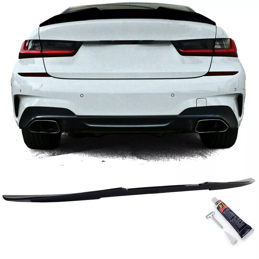 Spoiler posteriore Ducktail nero lucido per berlina serie 3 BMW G20 dal 2019