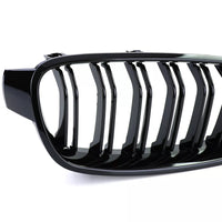 Griglia radiatore sportiva doppia barra nera lucida adatta-per BMW F30 F31 11-19