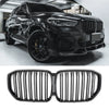 per BMW X5 G05 GRIGLIA RADIATORE DOPPIA BARRA LUCIDA NERO 2018-2023