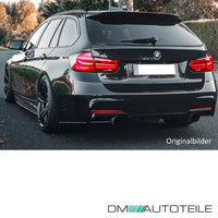 Attacco ABS Spoiler Flaps Posteriore Nero Lucido per BMW F30 F31 M Sport
