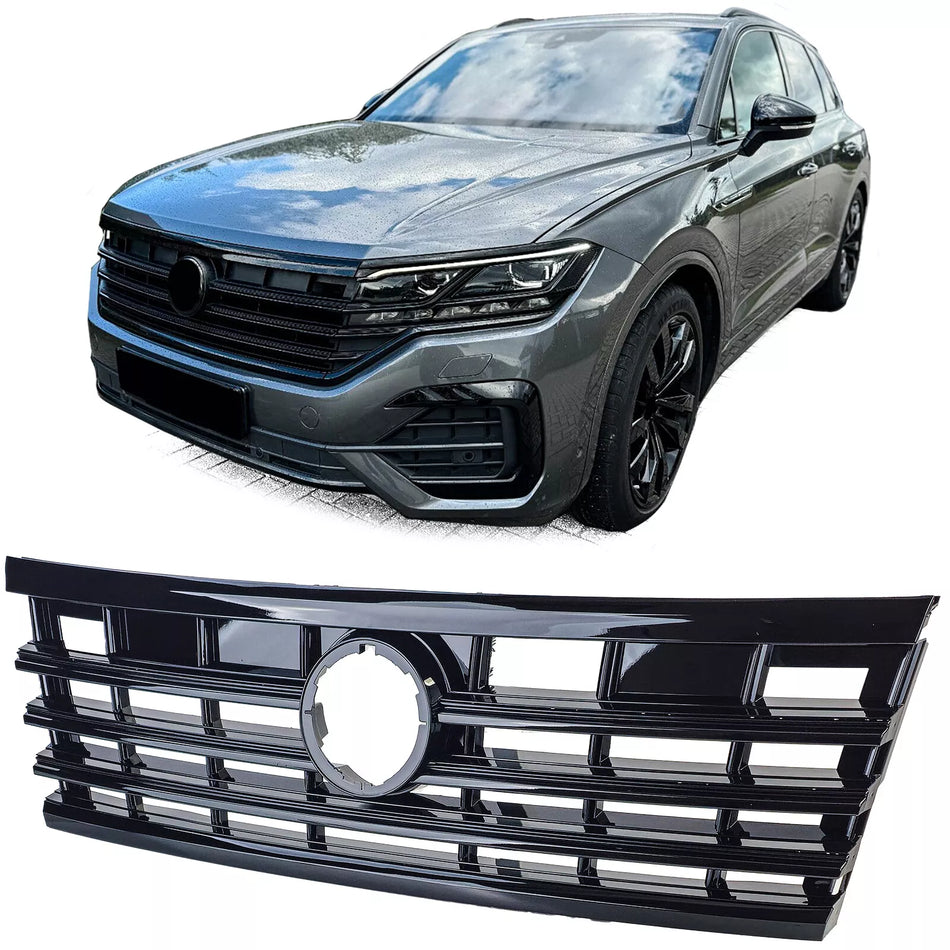 Griglia radiatore nera lucida adatta per VW Touareg III dal 2018