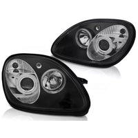 Fari Angel Eyes LED Nero per Mercedes Benz SLK R170 96-04