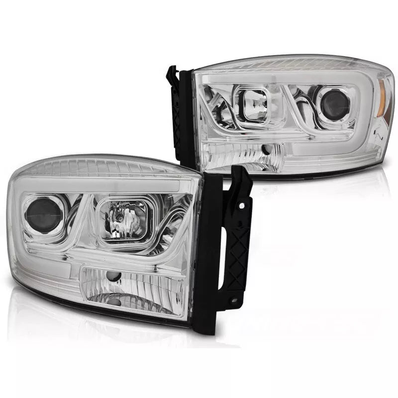 Fari con luce diurna LED per Dodge RAM 2006-2008 in cromo