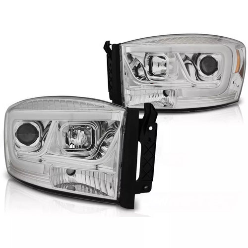 Fari con luce diurna LED per Dodge RAM 2006-2008 in cromo
