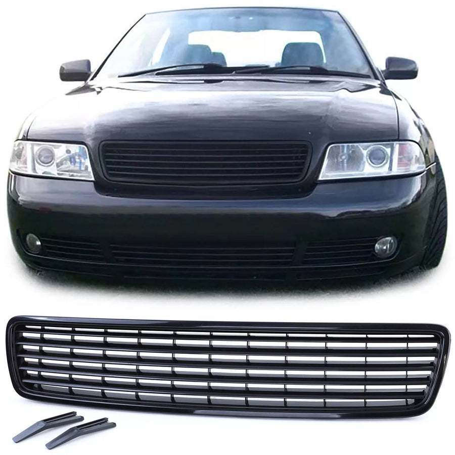 Griglia radiatore senza emblema nera adatta per Audi A4 B5 94-00