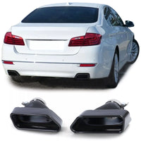 terminali V8 550 ottica nero adatti per BMW Serie 5 F10 F11 535i 535d