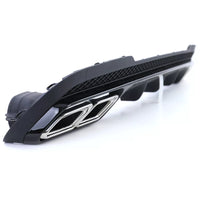 Diffusore Posteriore + Terminali Cromati per MERCEDES CLASSE E W212 13-16 + AMG