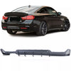 Diffusore posteriore sportivo nero opaco per BMW Serie 4 F32 F33 F36 425 428 430