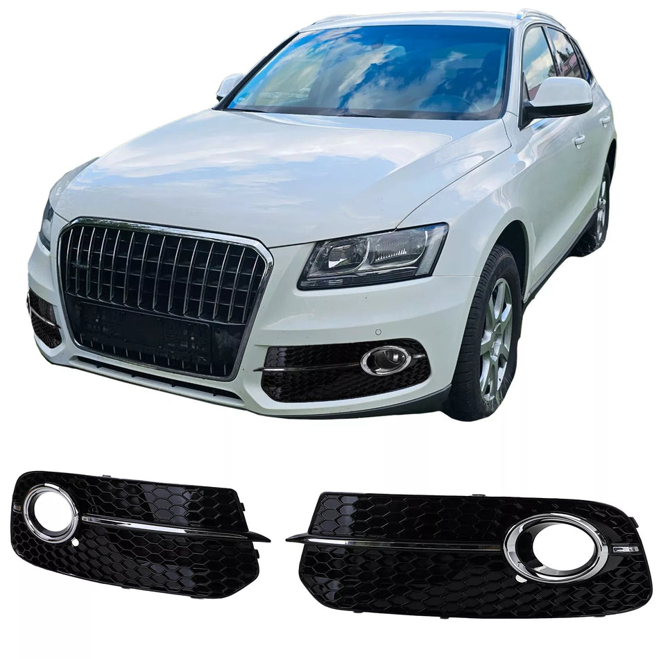 Paraurti griglia a favi nero lucido per Audi Q5 8R 12-16