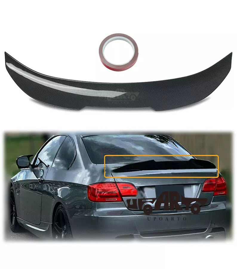 Spoiler Posteriore forma a V Nero Lucido + 3M per BMW Serie 3 E92 Coupè