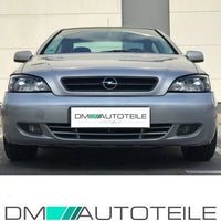 SET FARI OPEL ASTRA G dx sinistro vetro Nero 97-04 +H7