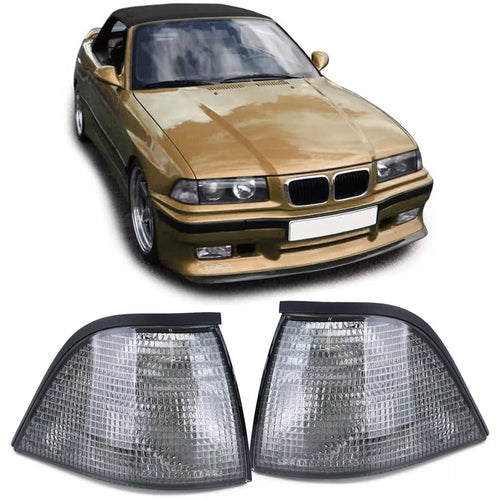 Coppia frecce nere fumo adatte per BMW Serie 3 E36 Coupe Cabrio 91-99