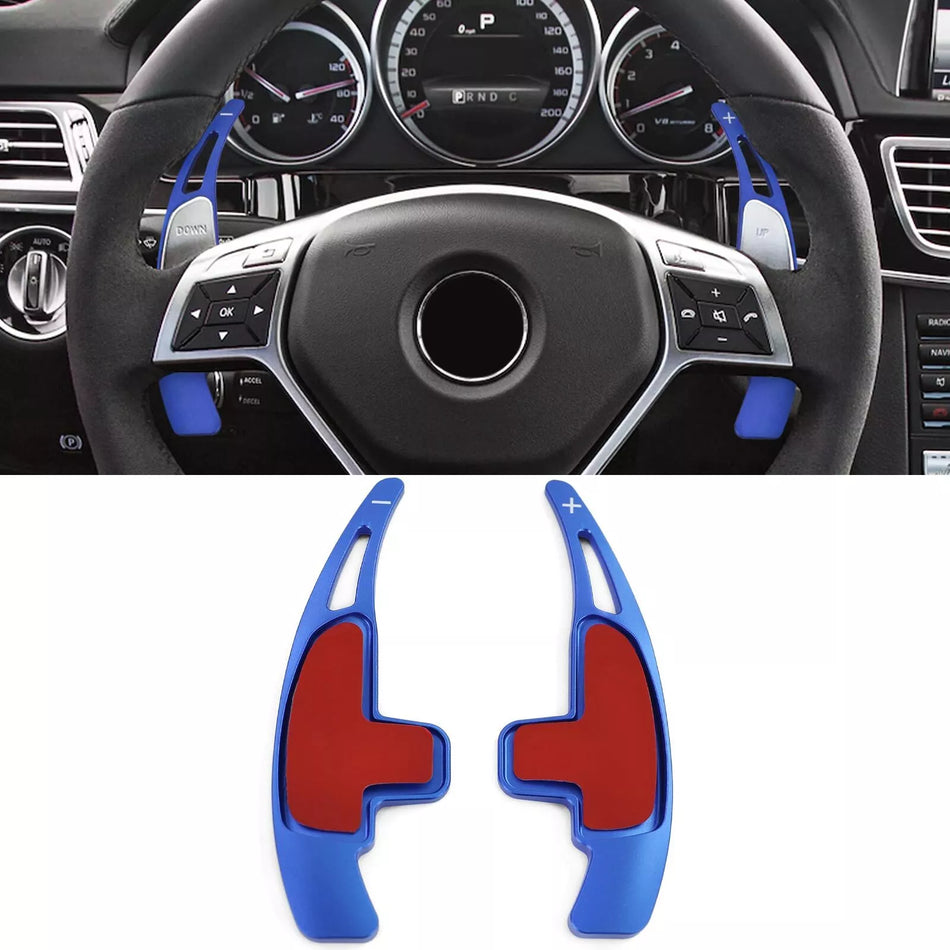 Palette Cambio Alluminio Blu, per Mercedes AMG ML63 G63 G65 W463 GL63 GLA45