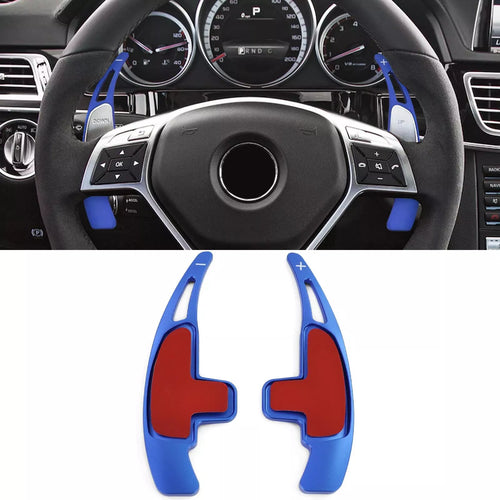 Palette Cambio Alluminio Blu, per Mercedes AMG ML63 G63 G65 W463 GL63 GLA45