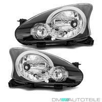 Fari anteriore destro sinistro Nero H4 anno 2005-2014 Toyota Aygo