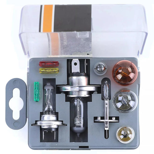 Scatola lampade di ricambio fusibili set lampade H1 H4 H7 10 12V
