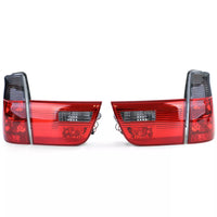 Luci posteriori vetro trasparente rosso nero fumo adatte, per BMW X5 E53 99-03