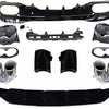 Diffusore + Terminali di Scarico 2x2 CROMO per MERCEDES W118 C118 CLASSE CLA