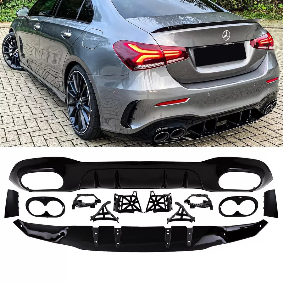 Diffusore posteriore S per Mercedes W177 con AMG-Line A45