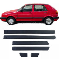 Modanature portiere larghe set 6 pezzi per VW Golf 2 87-92 4 porte