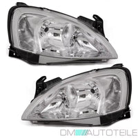 Opel Corsa C vetro faro sinistro destro cromato H7/H7 Valeo System 00-02