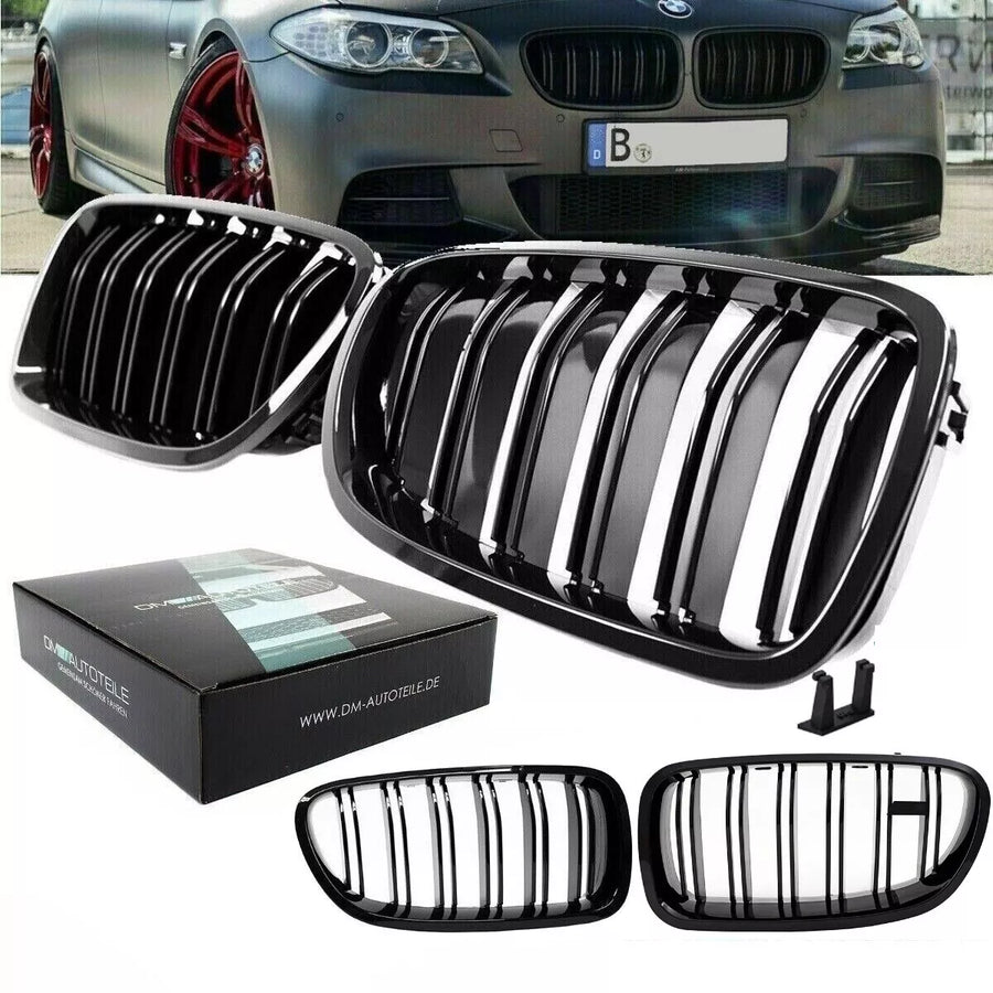 Griglia per BMW Serie 5 F10 F11 F18  Lucido doppia barra anche M