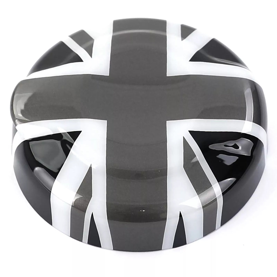 Tappo serbatoio cover bandiera grigio bianco, per Mini One Cooper F55 F56 F57