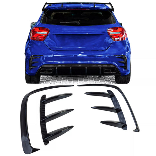 Kit ali spoiler flaps splitter paraurti posteriore per Mercedes A W176 13-18
