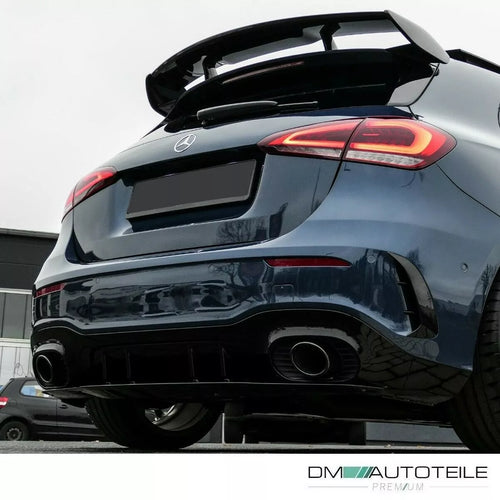 SET MASCHERINE SCARICO SportIVE nere per Mercedes W177 Hatchback non A35 AMG