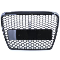 Griglia Sport a nido d'ape senza emblema nera lucida per Audi A6 C6 4F 08-11