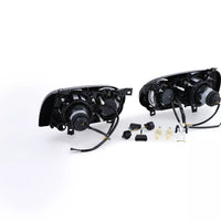 DE Doppio Fari H1 H3 Nero Coppia per VW Golf 3 91-97