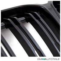 Set doppia barra griglia Nero Lucido per BMW Serie 2 F44 Grand Coupe