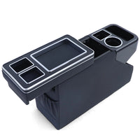 Console centrale con ripiani vano portaoggetti nero lucido pelle VW Bus T5 T6