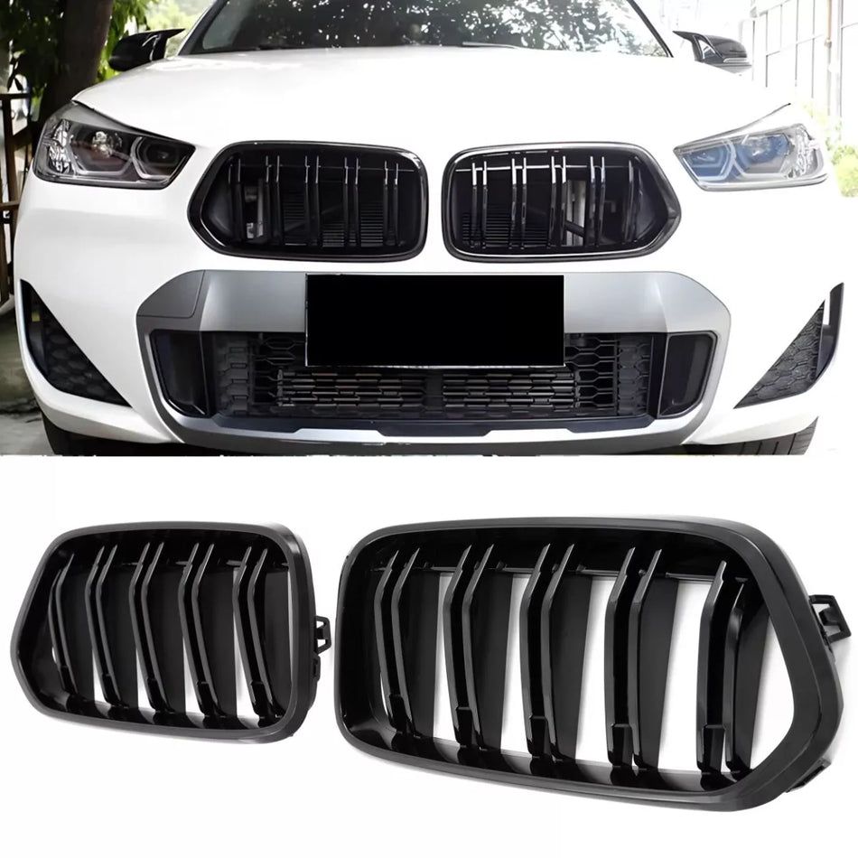 per BMW X2 F39 SPORT DOPPIA GRIGLIA NERA LUCIDA