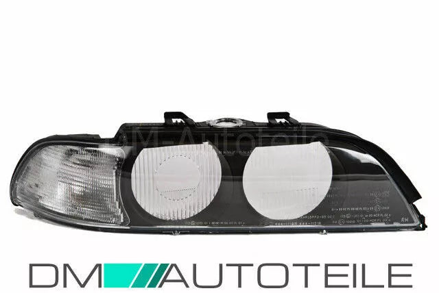 Set dischi sparsi vetro fari bianco anche xeno per BMW E39 95-01