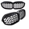 Set Griglia diamante Nero Lucido per BMW Serie 1 F40