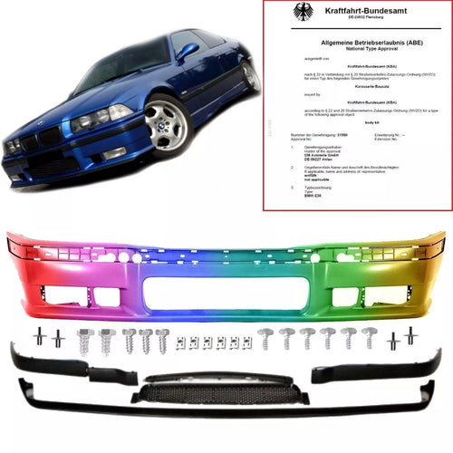 Paraurti verniciato 90-99 + lama + viti +acc.  a BMW E36