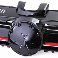 Griglia radiatore Performance Nero + barra rossa per VW Golf 7 + GTI 12-17