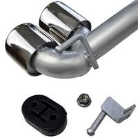 Terminale scarico duplex 4 tubi look conversione per BMW F32 F33 F36 425 428 430