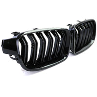 Griglia radiatore sportiva doppia barra nera lucida adatta-per BMW F30 F31 11-19
